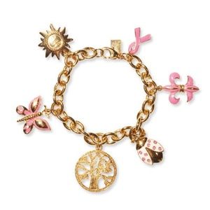 Lilly Pulitzer Pink Charm Bracelet